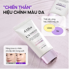 Kem chống nắng d'Alba Waterfull Tone-Up Sun Cream Purple Correcting 50ml
