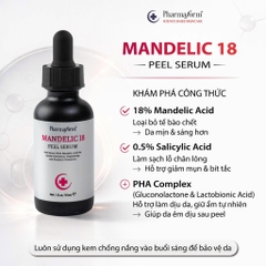 Tinh Chất Peel Pharmaform Mandelic 18 - Căng bóng, Mờ thâm 30ml
