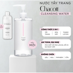 Nước Tẩy Trang Chacott For Professionals Cleansing Water 500ml - Dành cho da nhạy cảm