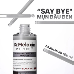 Tinh chất Dr. Melaxin Peel Shot Exfoliant Black Rice Ampoule 80ml