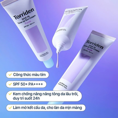 Kem Chống Nắng Torriden Dive In Tone Up Sun Cream Purple SPF 50+ PA++++ (60ml)