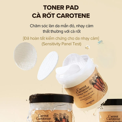 Toner Pad Cà Rốt Skinfood Carrot Carotene Calming Water Pad 60 Miếng