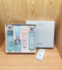💦💦💦𝐒𝐞𝐭 𝐎𝐡𝐮𝐢 𝐀𝐪𝐮𝐚 - Nước hoa hồng và sữa dưỡng Ohui xanh cấp nước - kiểm soát bã nhờn - giảm mụn - dưỡng ẩm chống lão hoá nước 💦 💦💦