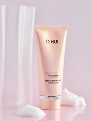 Set Sữa rửa mặt dưỡng ẩm OHUI Miracle Moisture Cleansing Foam 200ml + 100ml