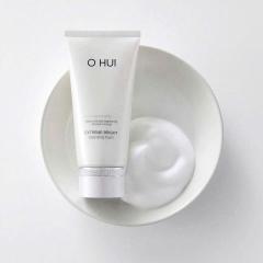 Set Sữa rửa mặt dưỡng trắng da OHUI Extreme Bright Cleansing Foam 160ml +100ml