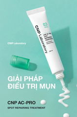 Tuýp chấm mụn viêm & vết thâm đỏ sau mụn CNP AC-PRO Repairing Treatment 25ml
