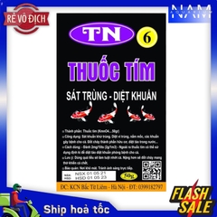 Thuốc tím sát trùng, diệt khuẩn bể cá, hồ cá, gói 50g tím