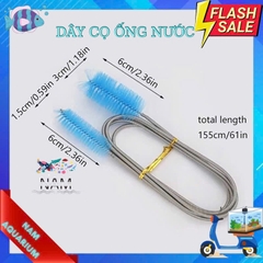 Dây Lò Xo Cọ Rửa Vệ Sinh Đường Ống Nước, Ống In Out Hồ Cá (dài 160cm)