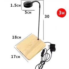 Đèn Led đế gỗ