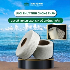 Lưới Thủy Tinh Phủ Chống Thấm – Khổ 5cm, 10cm | Gia Cố Mái, Sàn, Khe Nứt Hiệu Quả Cao