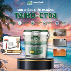 Sơn Chống Thấm Taiko CT4 – Thi Công Trực Tiếp Trên Bề Mặt Ẩm, Kháng Muối, Kháng Kiềm