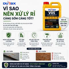 DURAX V05 – Chất Chuyển Đổi Rỉ Gốc Nước Cho Kim Loại
