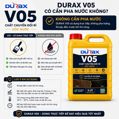 DURAX V05 – Chất Chuyển Đổi Rỉ Gốc Nước Cho Kim Loại