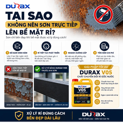 DURAX V05 – Chất Chuyển Đổi Rỉ Gốc Nước Cho Kim Loại