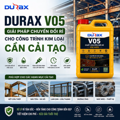 DURAX V05 – Chất Chuyển Đổi Rỉ Gốc Nước Cho Kim Loại