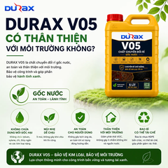 DURAX V05 – Chất Chuyển Đổi Rỉ Gốc Nước Cho Kim Loại