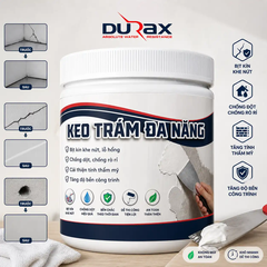 Keo Vá Tường DURAX – Giải Pháp Trám Vá Khe Nứt, Lỗ Hổng, Chân Chim Hiệu Quả Trước Khi Sơn