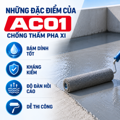 DURAX AC01: Chống Thấm Cao Cấp Pha Xi Cho Tường, Sàn Mái