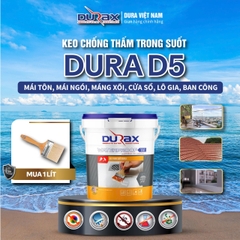 Sơn Chống Thấm DURA Trong Suốt Đa Năng – Dùng Cho Tường, Cửa Sổ, Sàn, Ban Công, Máng Xối Gỗ Công Nghiệp