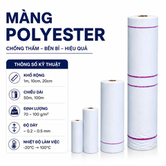 Vải Polyester DURAX - Vải Gia Cố Chống Thấm Gia Cường Chống Thấm Mái Nhà, Sàn, Khe Nứt