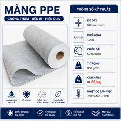 [350g/m2-1mm] Màng Chống Thấm PPE DURAX – Vật Liệu Gia Cường Cao Cấp, Chống Thấm Tuyệt Đối Cho Mọi Công Trình