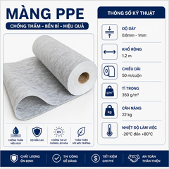 [350g/m2-1mm] Màng Chống Thấm PPE DURAX – Vật Liệu Gia Cường Cao Cấp, Chống Thấm Tuyệt Đối Cho Mọi Công Trình