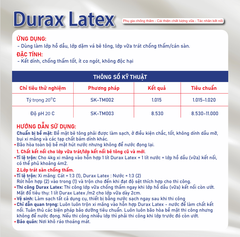 DURAX LATEX – Phụ Gia Tăng Cường Chống Thấm, Kết Nối Xi Măng & Vữa