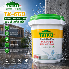 Sơn Chống Thấm Trong Suốt TAIKO 669 – Bảo Vệ Mái Ngói, Tường Gạch, Đá Trang Trí, Gỗ