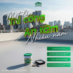 Sơn Chống Thấm Taiko CT4 Thi Công Trực Tiếp Trên Bề Mặt Ẩm, Kháng Muối, Kháng Kiềm