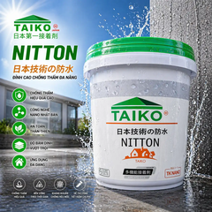 Sơn Chống Thấm Taiko Nitton Chuyên Dụng Cho Sàn Mái Lộ Thiên, Tường Ngoài, Máng Xối, Ban Công
