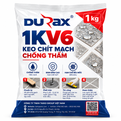 Keo Chít Mạch DURAX 2K V6 Chà Ron Chống Thấm, Bền Đẹp