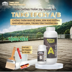 Sơn Chống Thấm TAIKO Epoxy 2 Thành Phần A/B – Chống Thấm Tuyệt Đối Cho Sàn, Bể Nước, Nhà Vệ Sinh