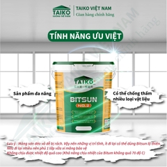 Sơn Chống Thấm Hồ Cá, Bể Cá Koi TAIKO BITSUN No.2 – Màu Đen, Pha Xi Măng Để Tăng Chịu Lực