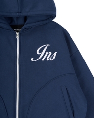 Insane® Weekly Boxy Hoodie Zip - Navy Blue