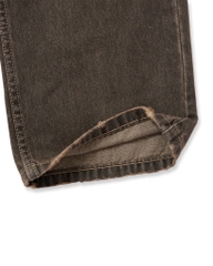 Insane® Cross Waist Cargo Denim Pants - Dirty Brown