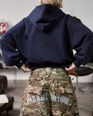 Insane® Static Noise Hoodie Zip - Navy