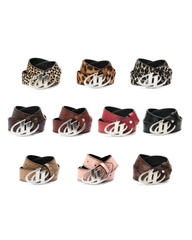 Insane® Animal Skin Belt - Brown Leopard Pattern