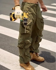 Insane® Cargo Parachute Pants - Green
