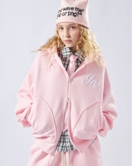 Insane® Weekly Boxy Hoodie Zip - Baby Pink