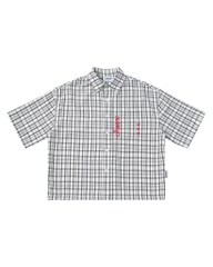 Insane® Plaid Shirt - White
