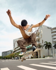 Insane® Cross Waist Cargo Denim Pants - Dirty Brown