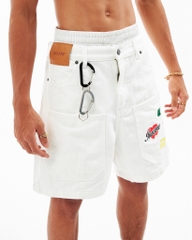 Insane® Stickers Shorts - White