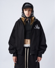 Insane® Weekly Boxy Hoodie Zip - Black
