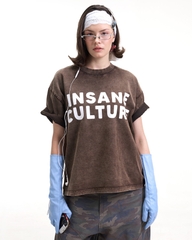 Insane® Culture 26 Washed Tee - Faded Brown