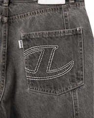 Insane® Cargo Denim Pants - Dark Grey