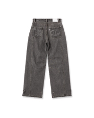 Insane® Cargo Denim Pants - Dark Grey
