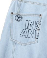 Insane® Cargo Denim Pants - Light Blue