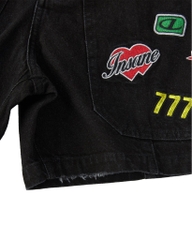 Insane® Stickers Shorts - Black