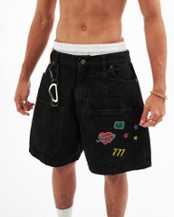 Insane® Stickers Shorts - Black