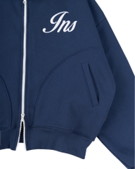 Insane® Weekly Boxy Hoodie Zip - Navy Blue